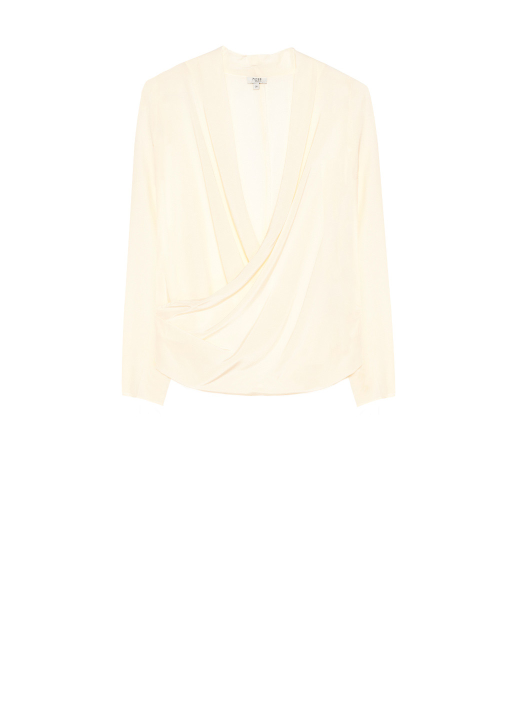 Blusa semitransparente confeccionada en algodón con diseño de net de nylon y algodón